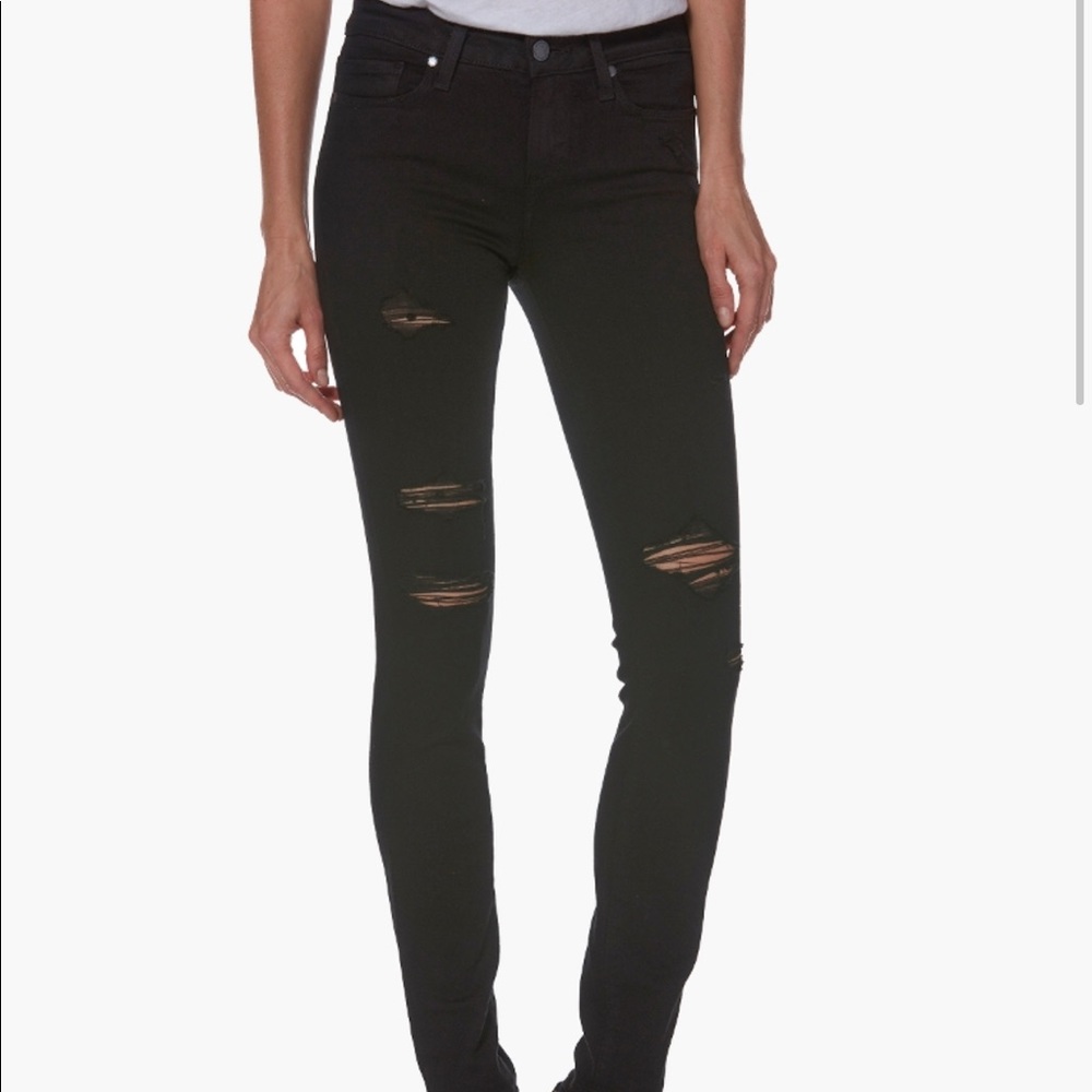 Paige - Black Ripped Jeans - Super Comfy!